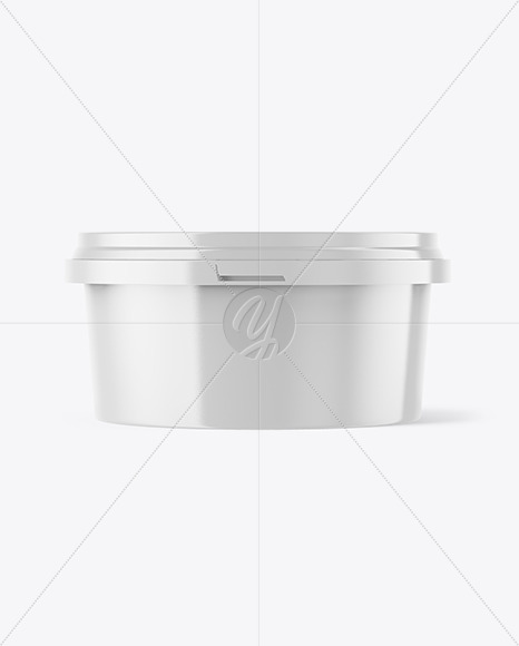 Glossy Plastic Container Mockup