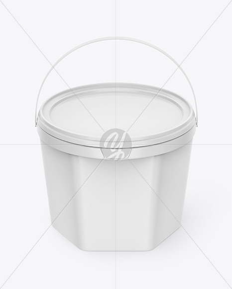 Glossy Ice Cream Bucket Mockup