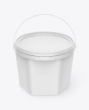 Glossy Ice Cream Bucket Mockup