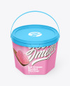 Glossy Ice Cream Bucket Mockup