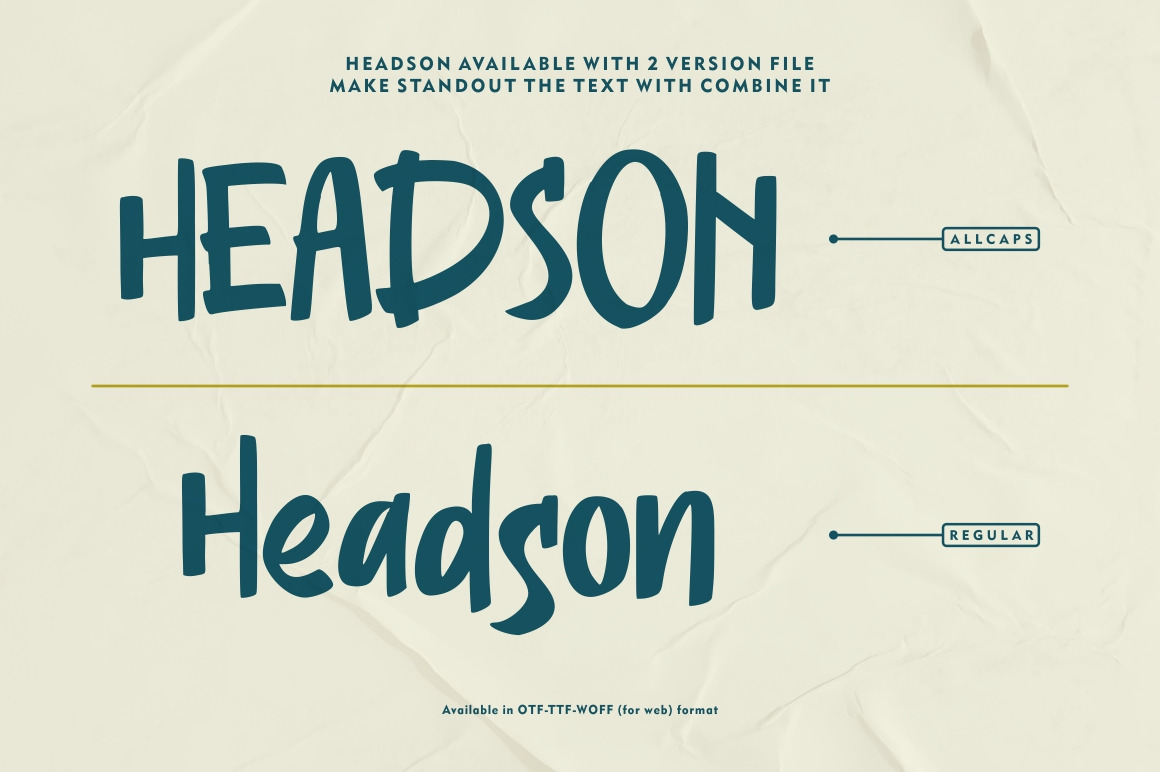 Headson Font Headson Font