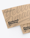 Kraft A5 Postcard Mockup