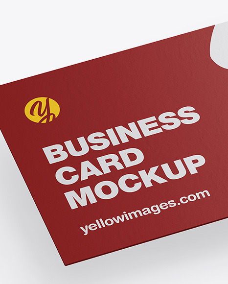 Paper Business Card Mockup