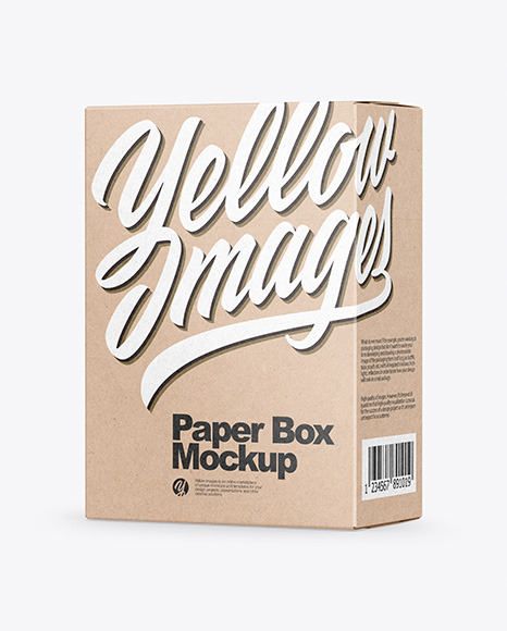Kraft Box Mockup - Postal
