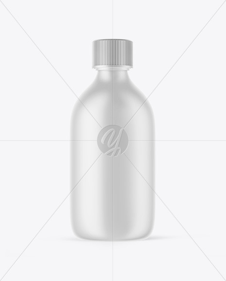 Matte Plastic Oil Bottle Mockup