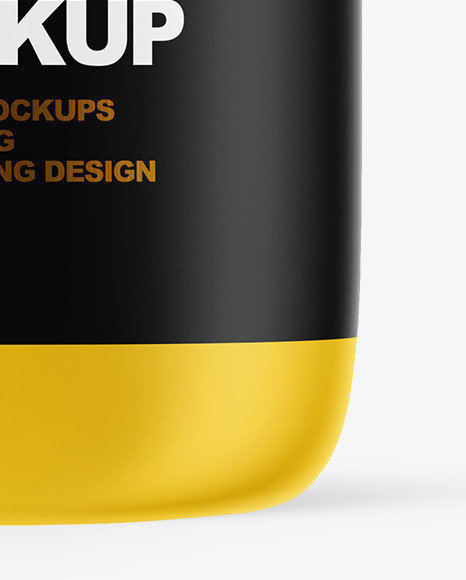 Matte Plastic Oil Bottle Mockup