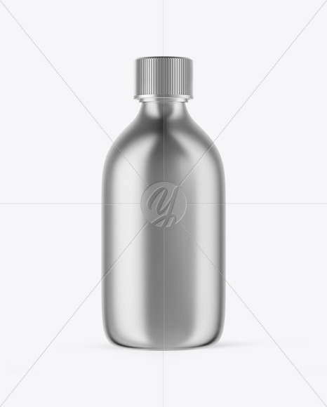 Metallic Oil Bottle Mockup