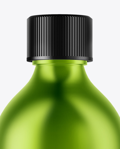 Metallic Oil Bottle Mockup