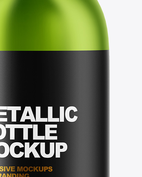 Metallic Oil Bottle Mockup