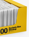 Display Box with Sachets Mockup