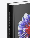 Book w/ Glossy Cover Mockup - Half Side View