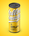 Matte Drink Can Mockup