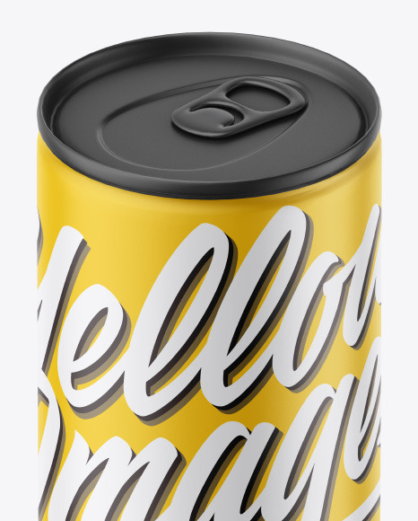 Matte Drink Can Mockup