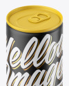 Matte Drink Can Mockup