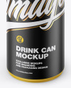 Matte Drink Can Mockup