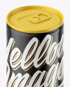 Glossy Drink Can Mockup