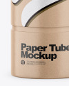 Kraft Paper Tube Mockup