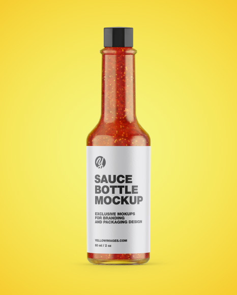 Chili Sauce Bottle Mockup