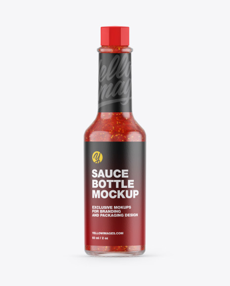 Chili Sauce Bottle Mockup