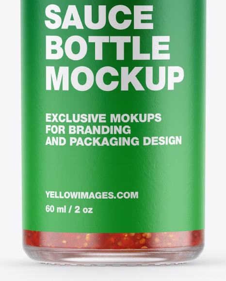 Chili Sauce Bottle Mockup