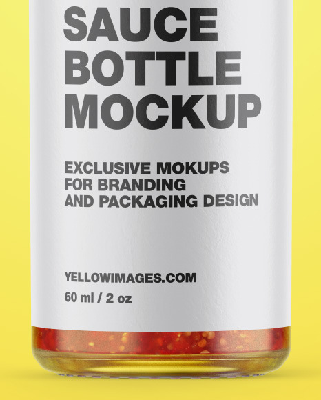 Chili Sauce Bottle Mockup