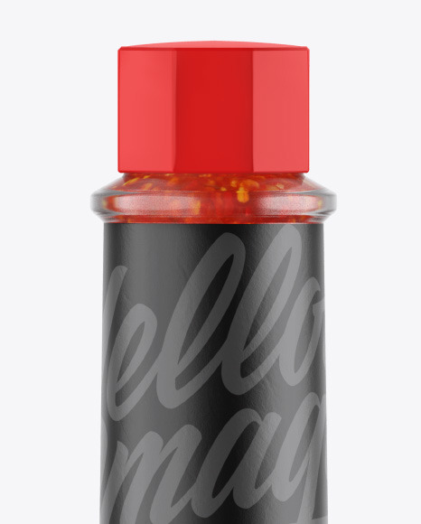 Chili Sauce Bottle Mockup