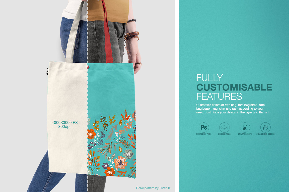 Free Tote Bag Mockup