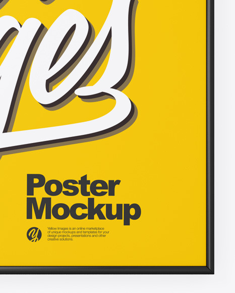 Plastic Frame Poster Mockup