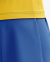 Men’s Full Soccer Kit with Open Collar mockup (Hero Back Shot)