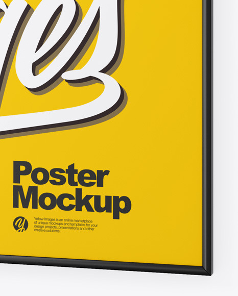 Plastic Frame Poster Mockup