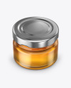 Glass Jar with Honey Mockup