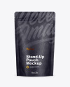 Kraft Stand Up Pouch with Zipper Mockup - Front View