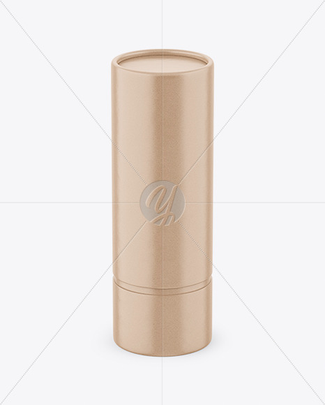 Kraft Paper Tube Mockup - Front View (High-Angle Shot)