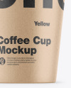 Kraft Coffee Cup Mockup