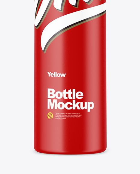 Matte Cosmetic Bottle with Pump Mockup