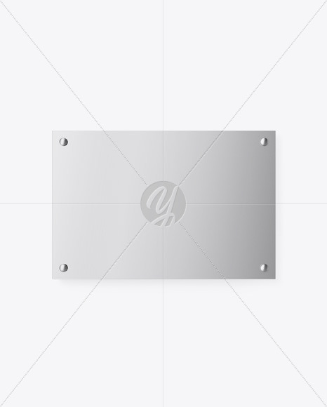 Metallic Nameplate Mockup