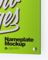 Metallic Nameplate Mockup