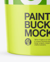 Glossy Paint Bucket Mockup