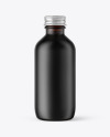 Frosted Amber Glass Bottle Mockup