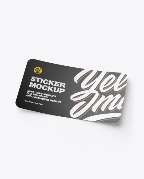 Matte Sticker Mockup