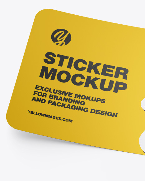 Matte Sticker Mockup