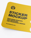 Matte Sticker Mockup