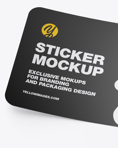 Matte Sticker Mockup