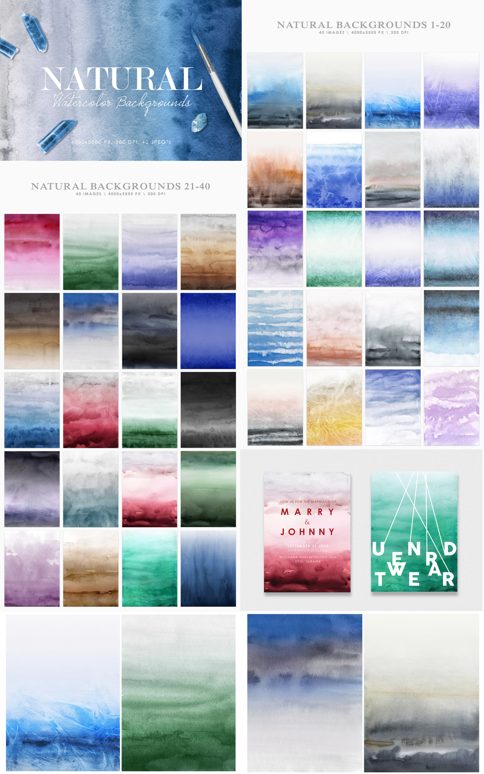 Aesthetic Backgrounds Bundle