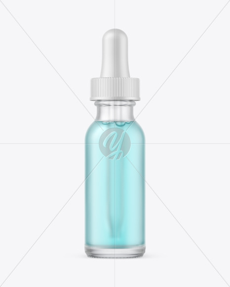 Frosted Glass Dropper Bottle Mockup