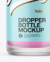 Frosted Glass Dropper Bottle Mockup