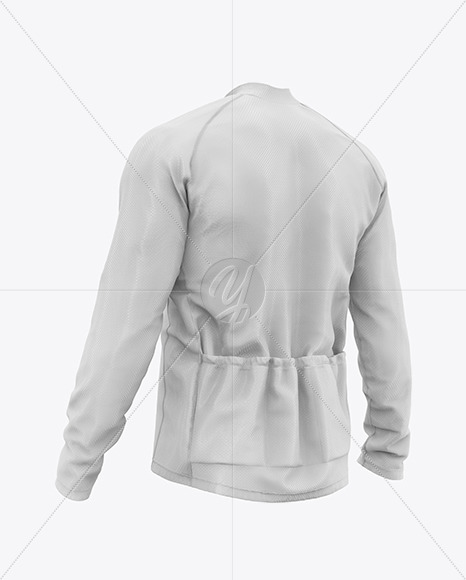 Men&#039;s Long Sleeve Full-Zip Jersey Mockup