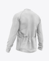 Men's Long Sleeve Full-Zip Jersey Mockup