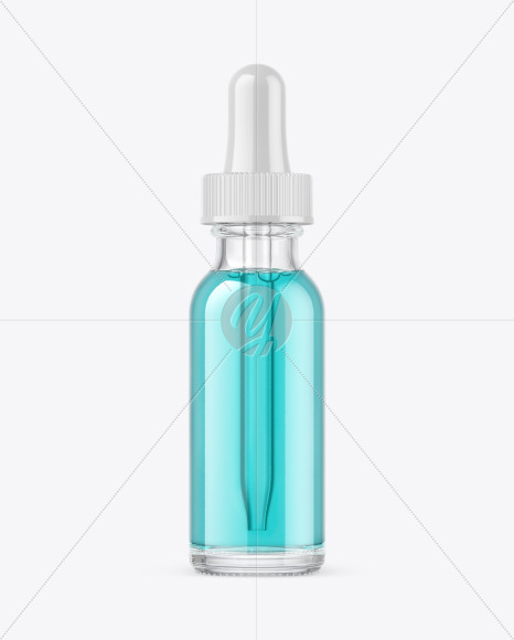 Clear Glass Dropper Bottle Mockup