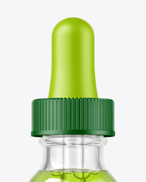 Clear Glass Dropper Bottle Mockup